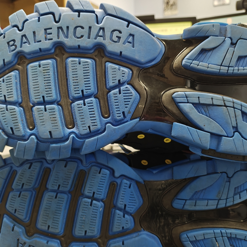 Balenciaga Blue and Yellow Sneakers - Picture 12 of 16
